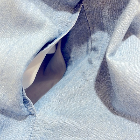 J.Crew NWOT square neck, organic cotton shift dress with pockets size large - Picture 9 of 9